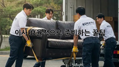 이사, 효율적으로 준비하는 꿀팁!
